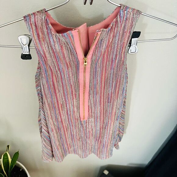 PIPPA & JULIE Kids' Faux‎ Fur Coat & Metallic Dress Set, Two Piece Mauve 4, NWT - Picture 8 of 12